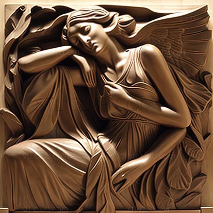 3D model John White Alexander American artist (STL)